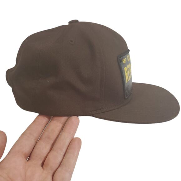 Grizzly Lids | Brown California Republic Flat Lid Adjustable Hat | Size OS - Picture 2 of 4